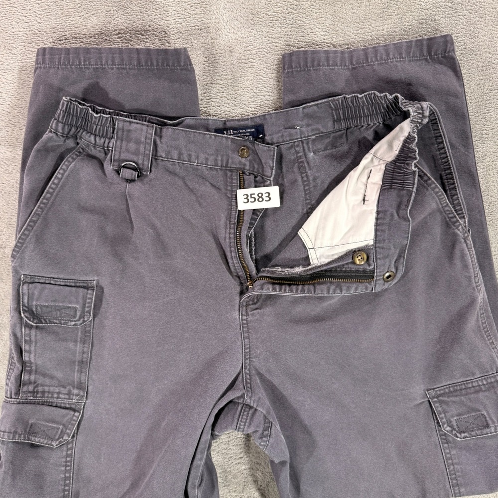 5.11 Tactical Cargo Pants Womens 14 Grey Cotton‎ Canvas Utility Trousers 64355